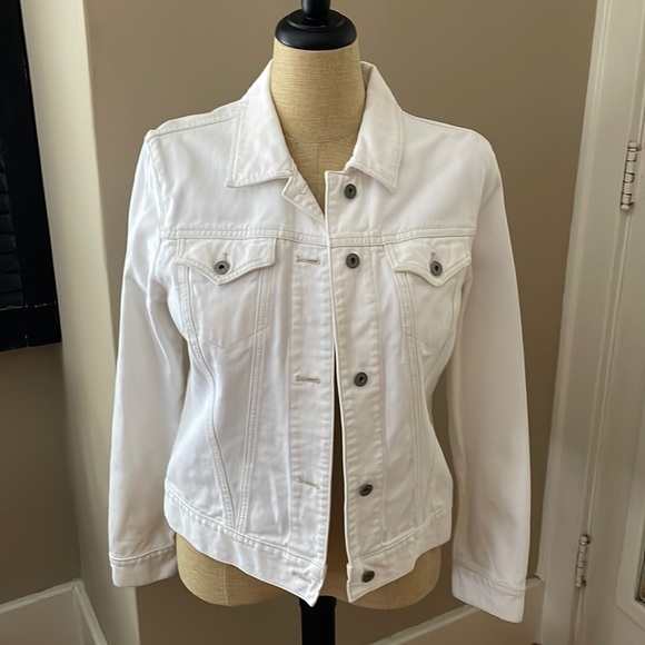 GAP Jackets & Blazers - Gap Almost White Jean Jacket